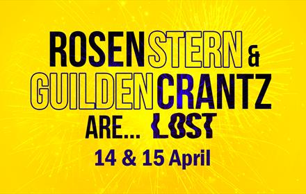 Rosenstern & Guildencrantz Are Lost Title Image On Yellow Background