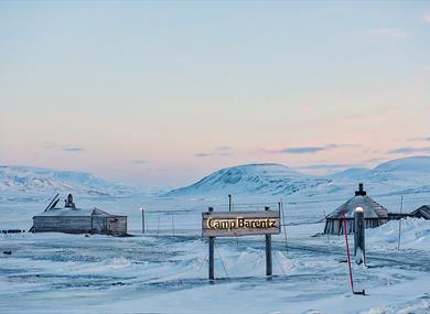 Camp Barentz in wintertime