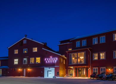 The hotel Funken Lodge seen from the outside