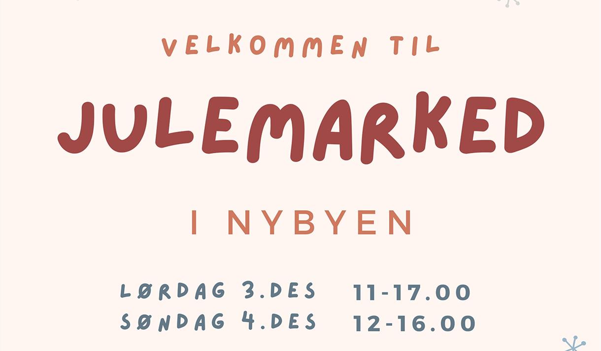 Poster for the Christmas market in Nybyen