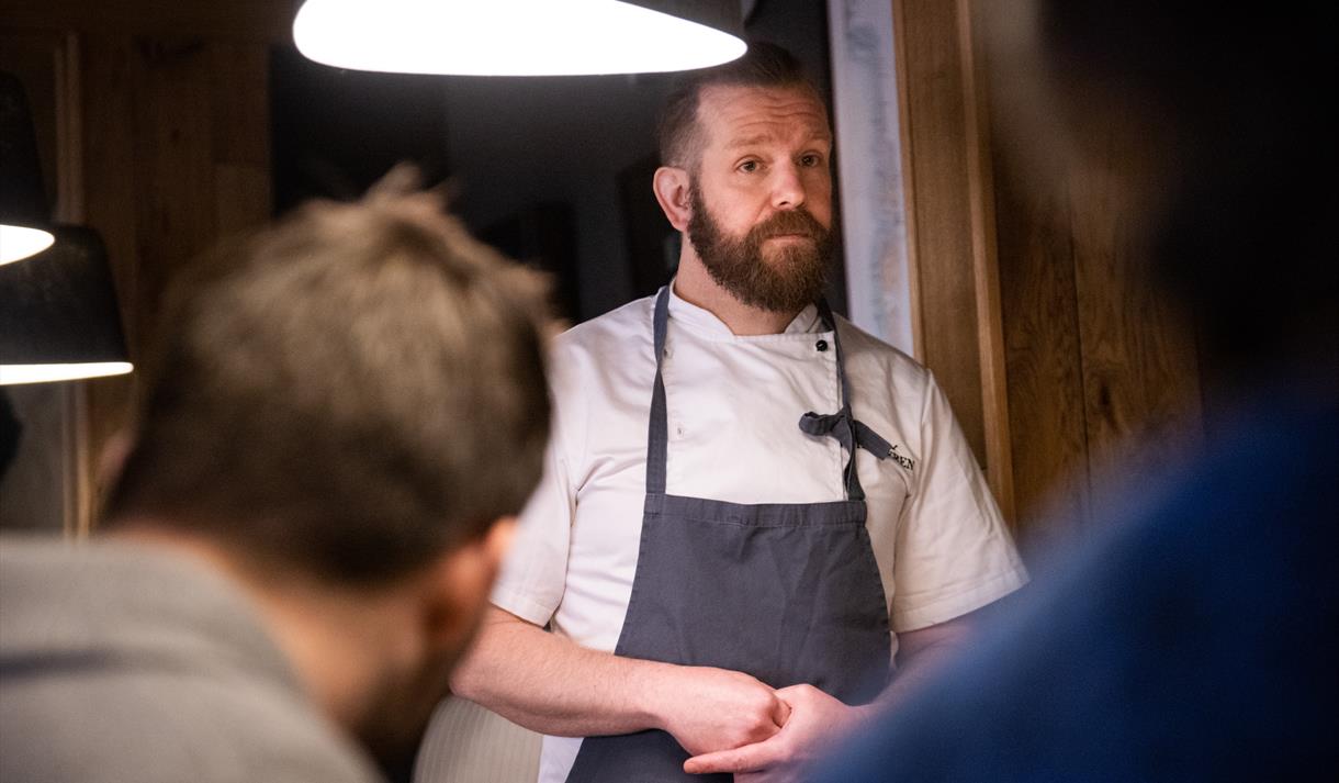 Head chef Joshua Wing at Restaurant Polfareren