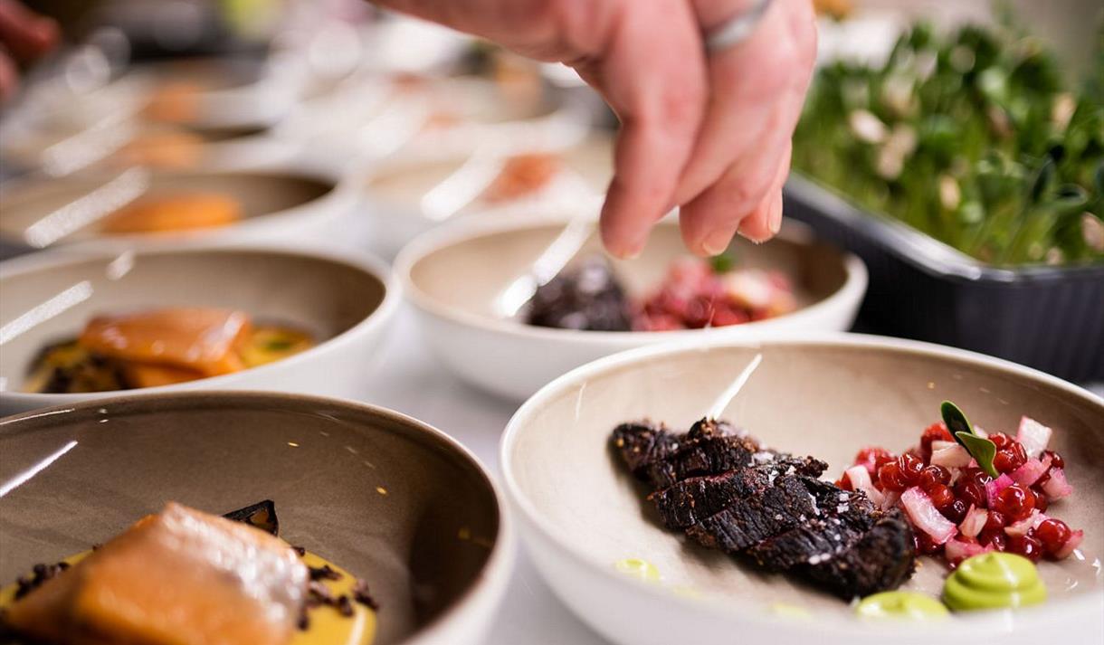 Middagsforberedelser på Restaurant Polfareren