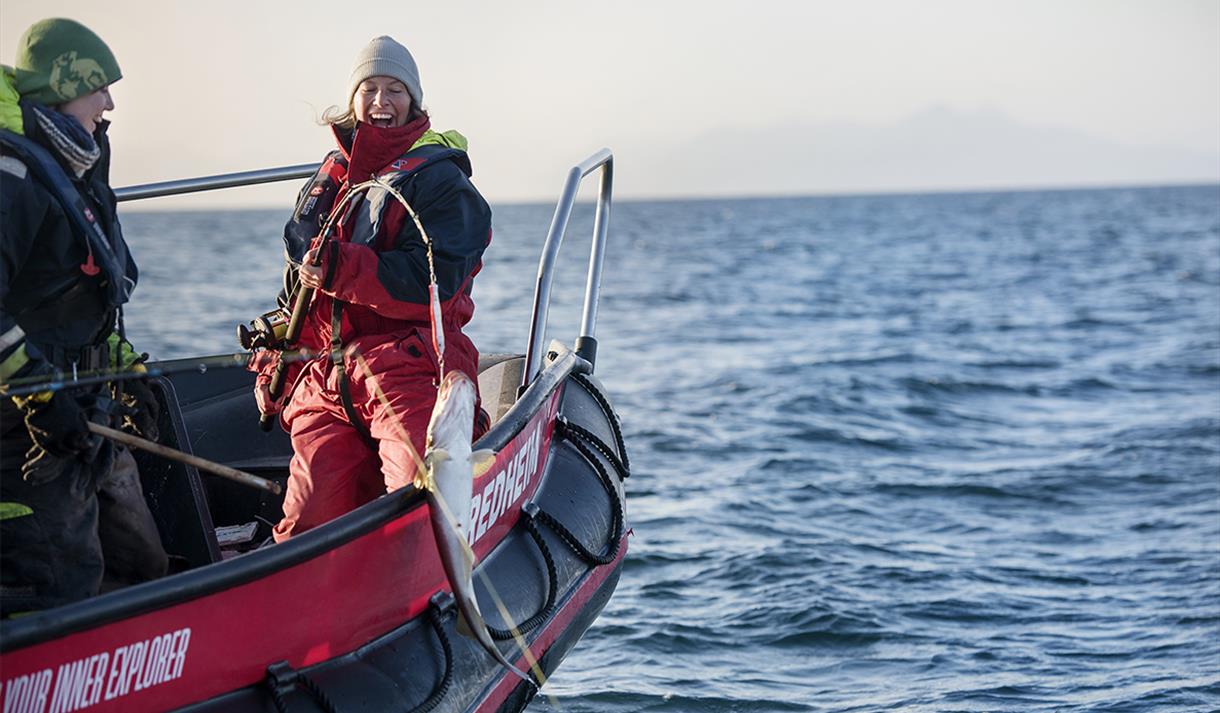 Sea Fishing in the Arctic - Hurtigruten Svalbard - Fishing in