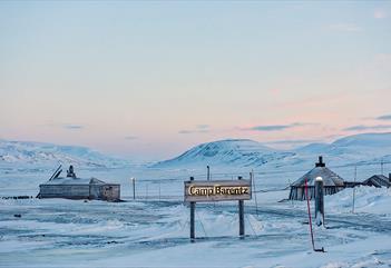 Camp Barentz om vinteren