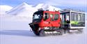 Snowcat driving in snow