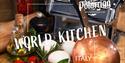 Event poster for the Italian night at Vinterhagen World Kitchen