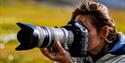 Person in the nature taking a photo