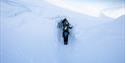 Persons entering the ice cave