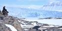 Utsikt over Nordenskiöld Lodge og Nordenskiöldbreen