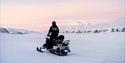 Person on snowmobile