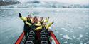 Happy guests aboard a RIB boat