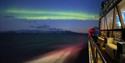 Northern lights seen from the boat