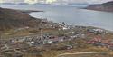 Panoramic view of Longyearbyen.