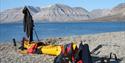 Kayak on beach