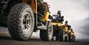 Tour group with ATVs