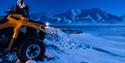 ATV with mountains in the background