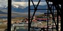 Viewpoint of Longyearbyen and Adventfjorden/Adventvalley.