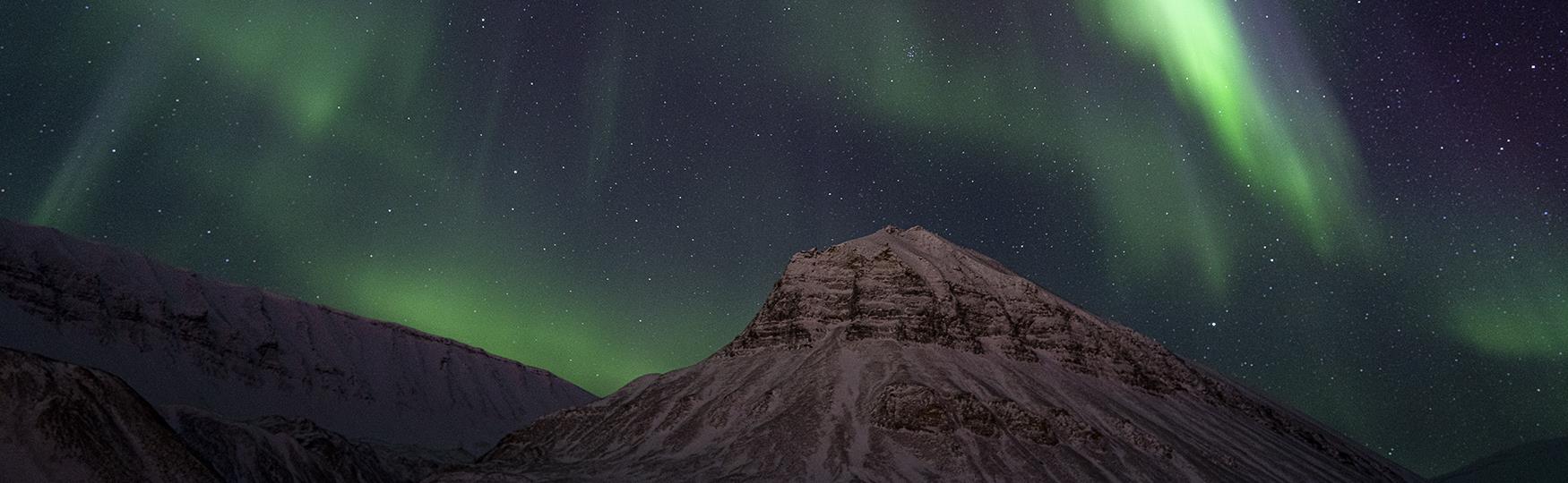 Aurora Borealis på Svalbard