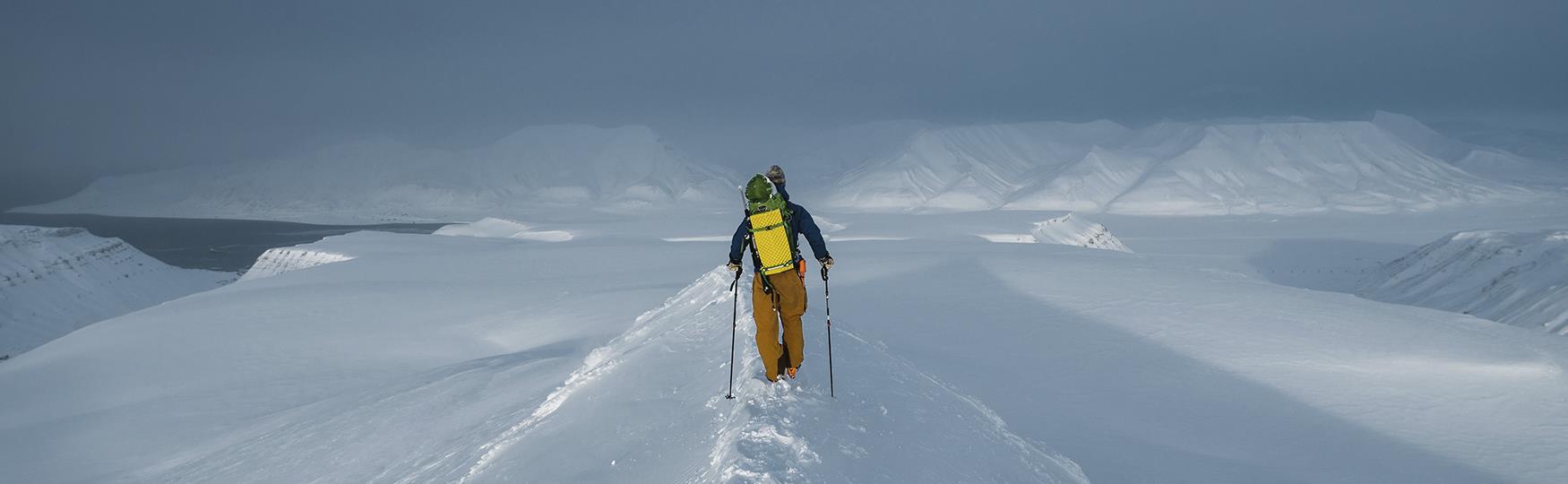 Ski touring in Svalbard