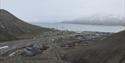 Longyearbyen på en overskyet dag