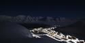 Longyearbyen i polarnatta
