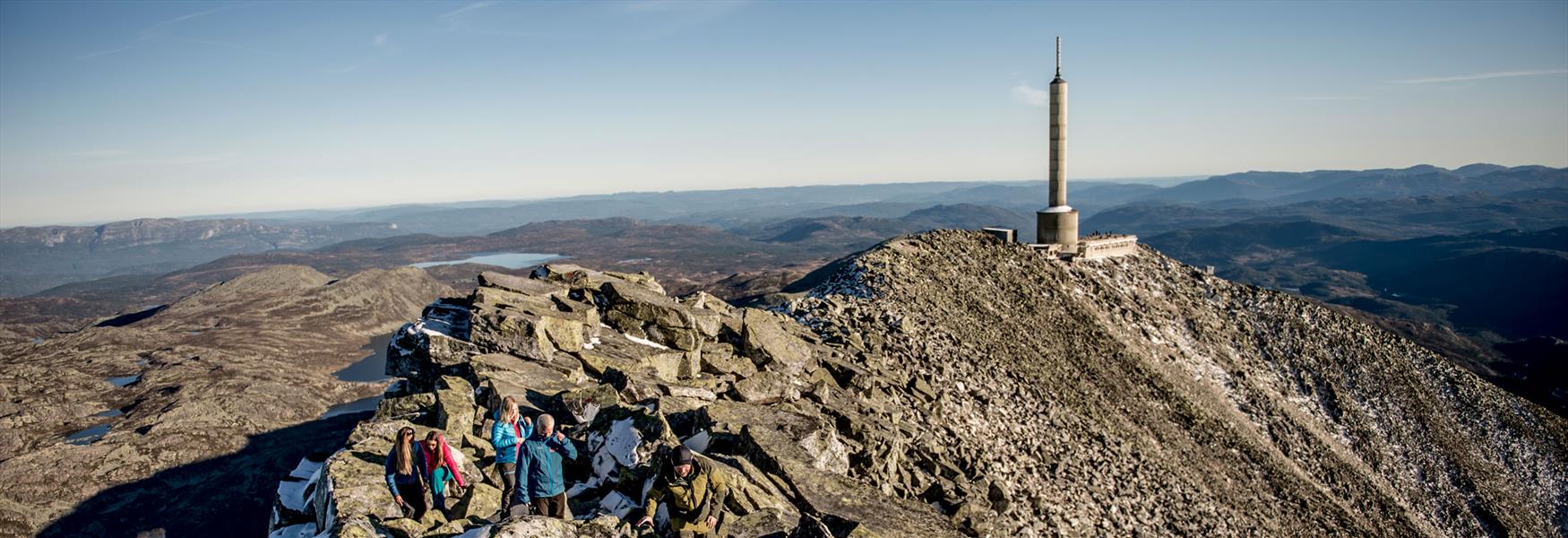 Toppen på Gaustatoppen