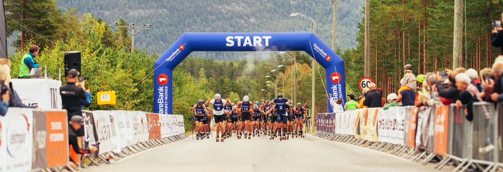 rulleskikjører på rulleskiernn under telemarksveka