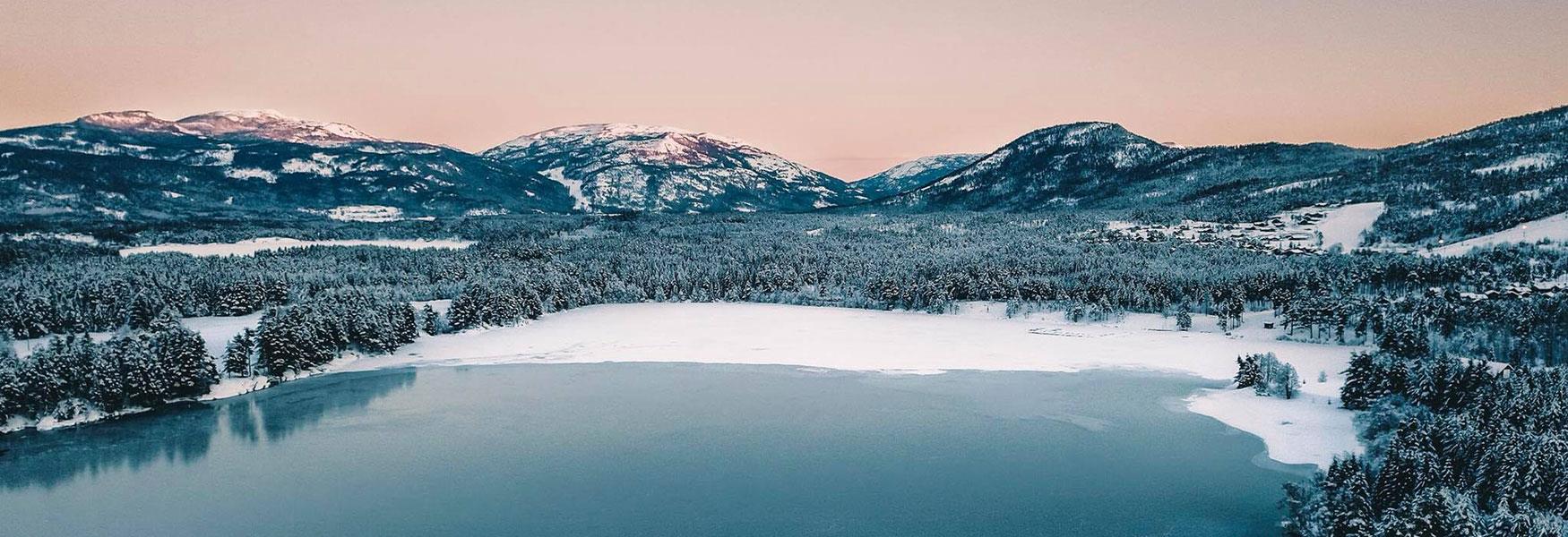 vinterlandskap i Vrådal