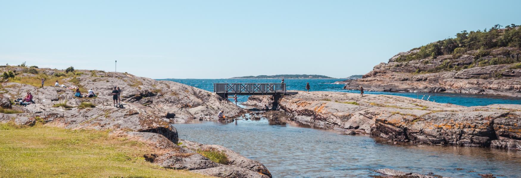 folk som bader på Krogshavn