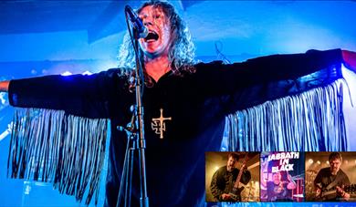 plakat til "Sabbath in Black-hyllestkonsert"