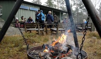 Turisthytta på Jambakkmyra.