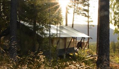 safari tent at Breive Gjestegaard