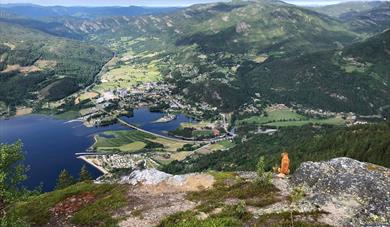 view of Seljordvatn from Bjørgefjell in Teemark