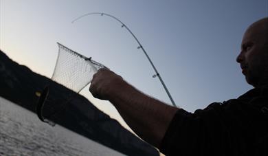 Fishing in Nisser, Nissedal, Telemark 