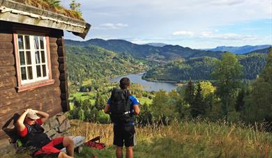 view from Øverbø in Morgedal 