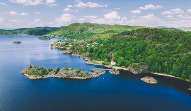 drone image of outdoor area Sildevika