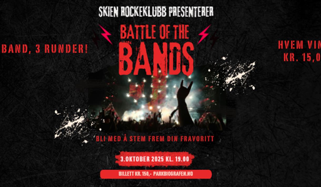 plakat til "Battle of the bands"