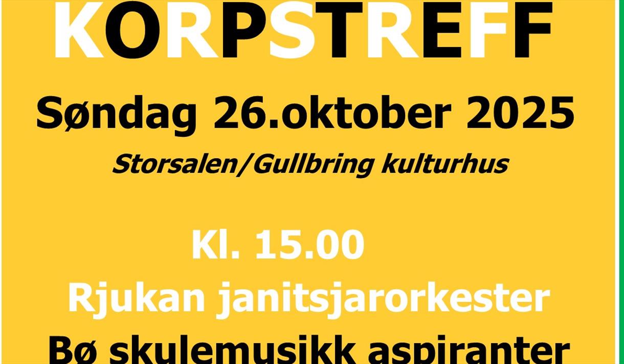 plakat til "Korpstreff"