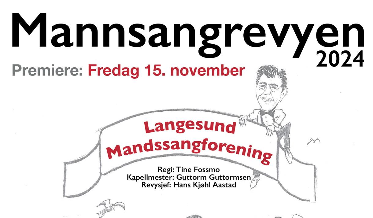 plakat til "Mannsangrevyen"