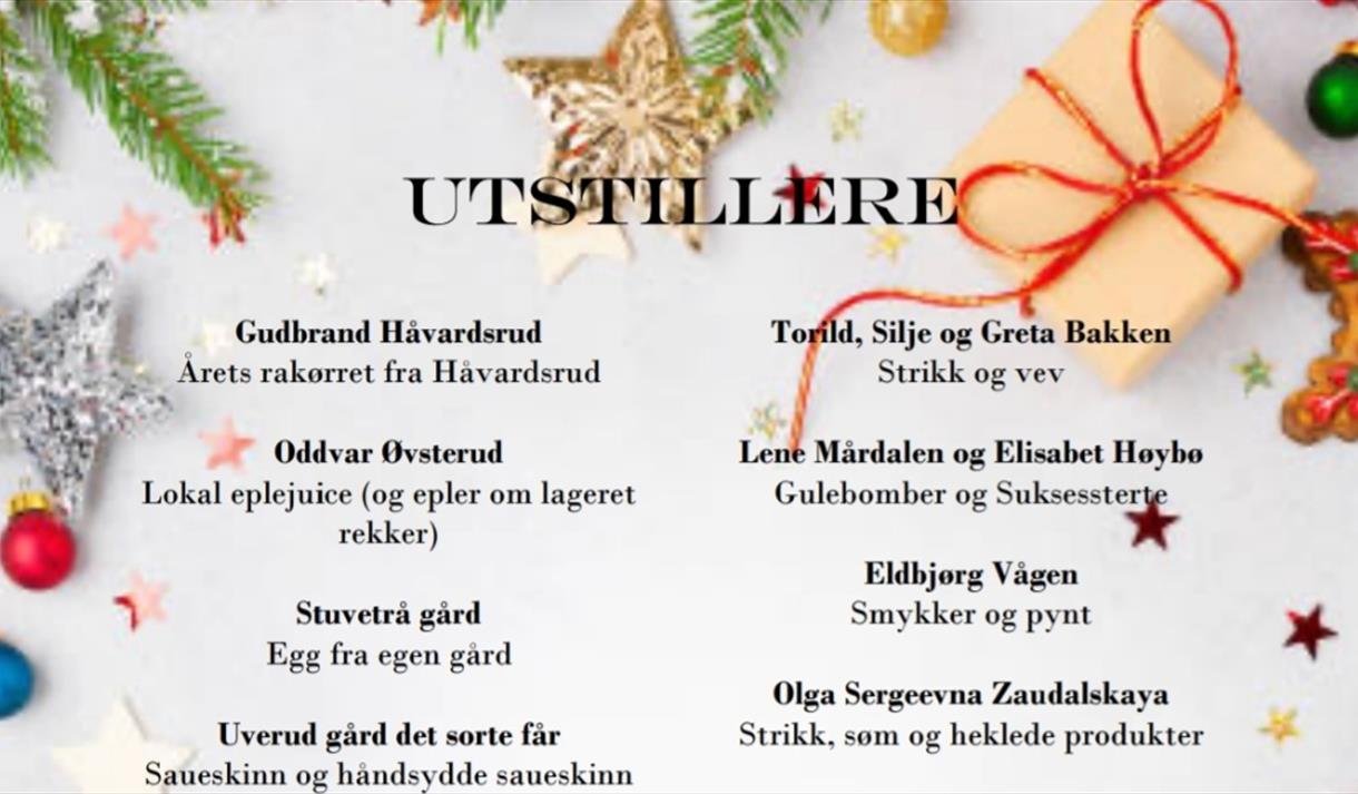 plakat til "Julemesse i Hovin"