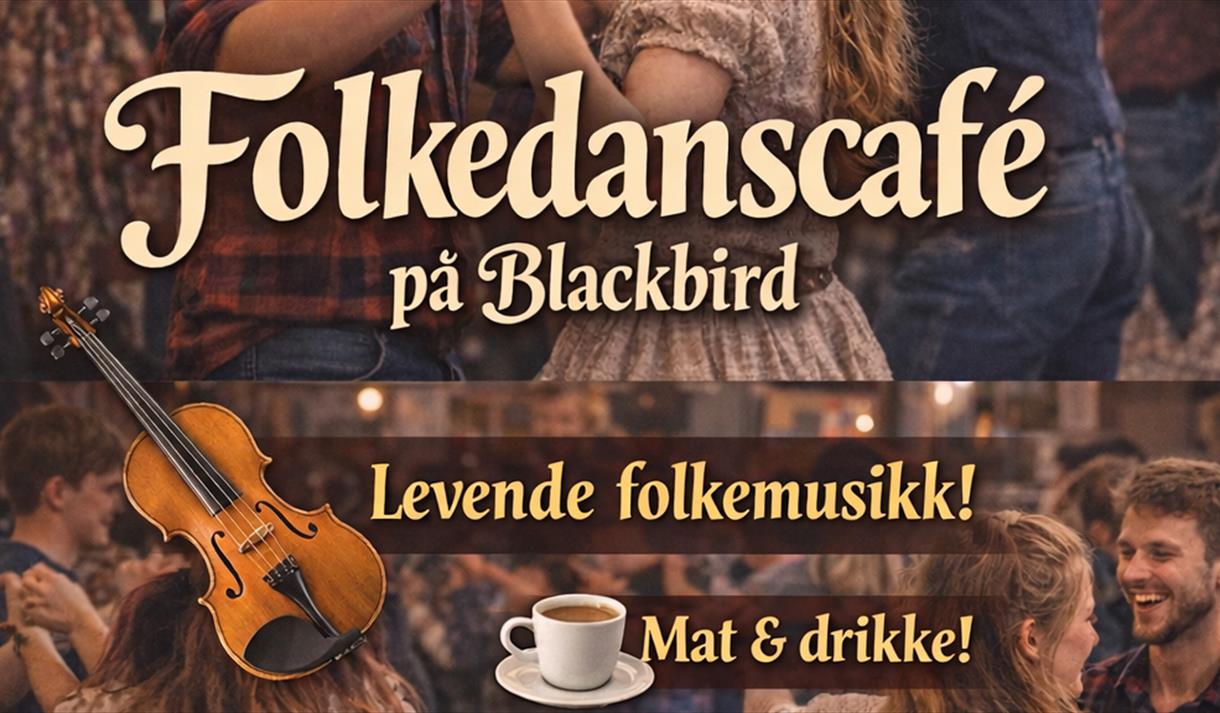 plakat til "Folkedanscafé"