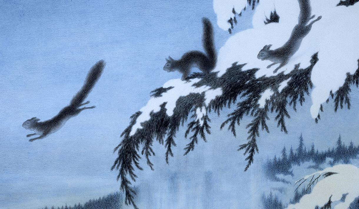 Maleri: Vinter i Kittelsens rike