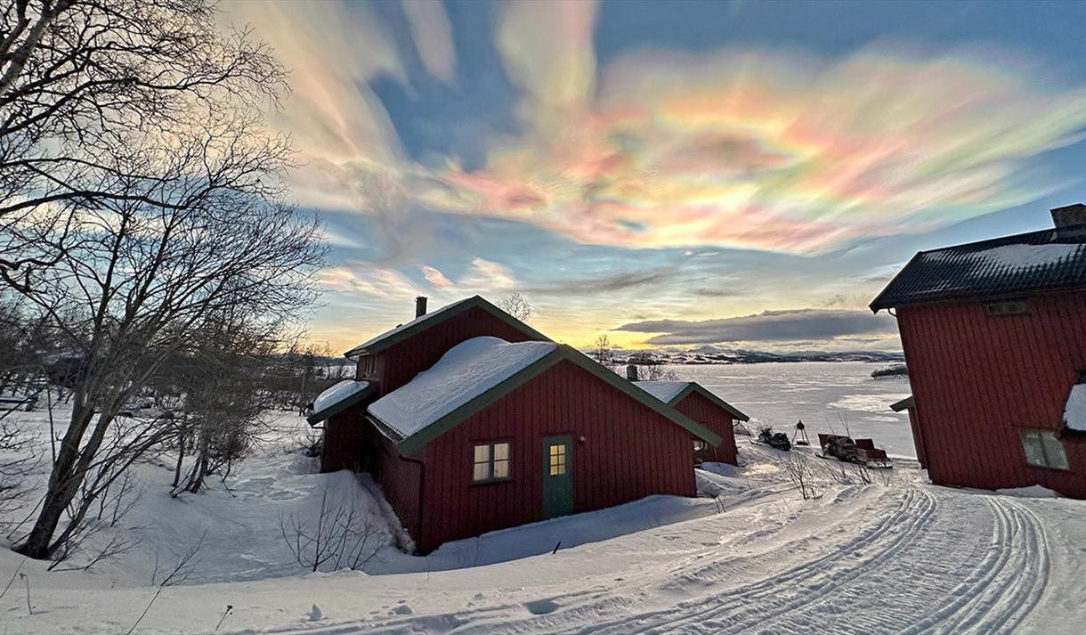 Møsstrond Turisthytte om vinteren