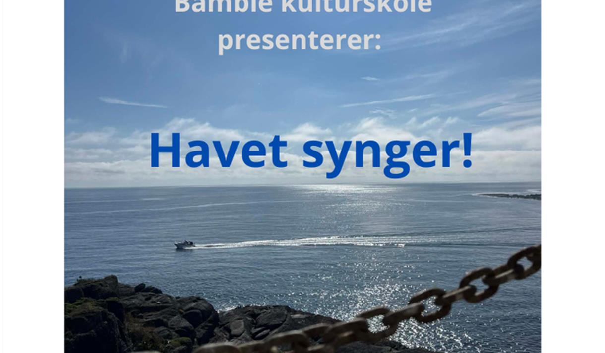 plakat med bilde av sjø og båt