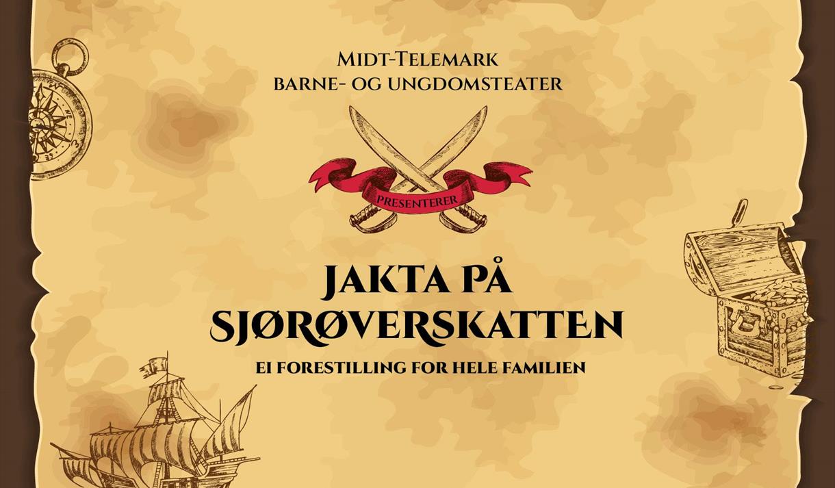 plakat til "Jakta på sjørøverskatten"