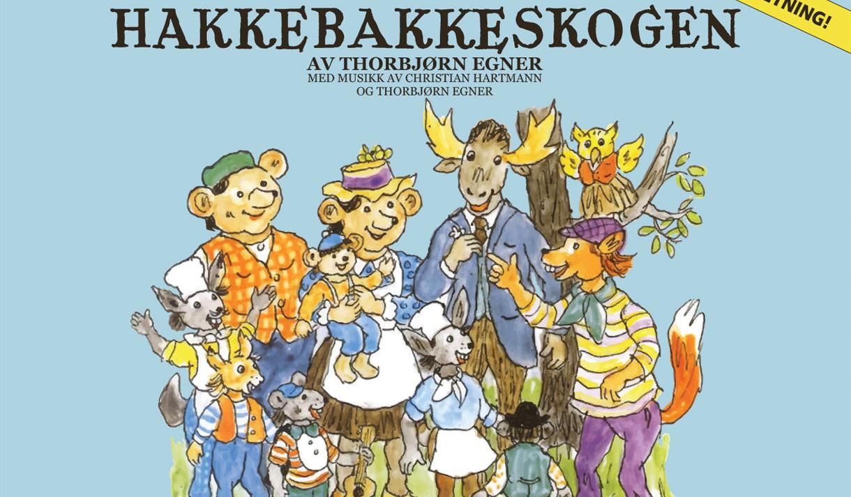 plakat til "Dyrene i Hakkebakkeskogen"