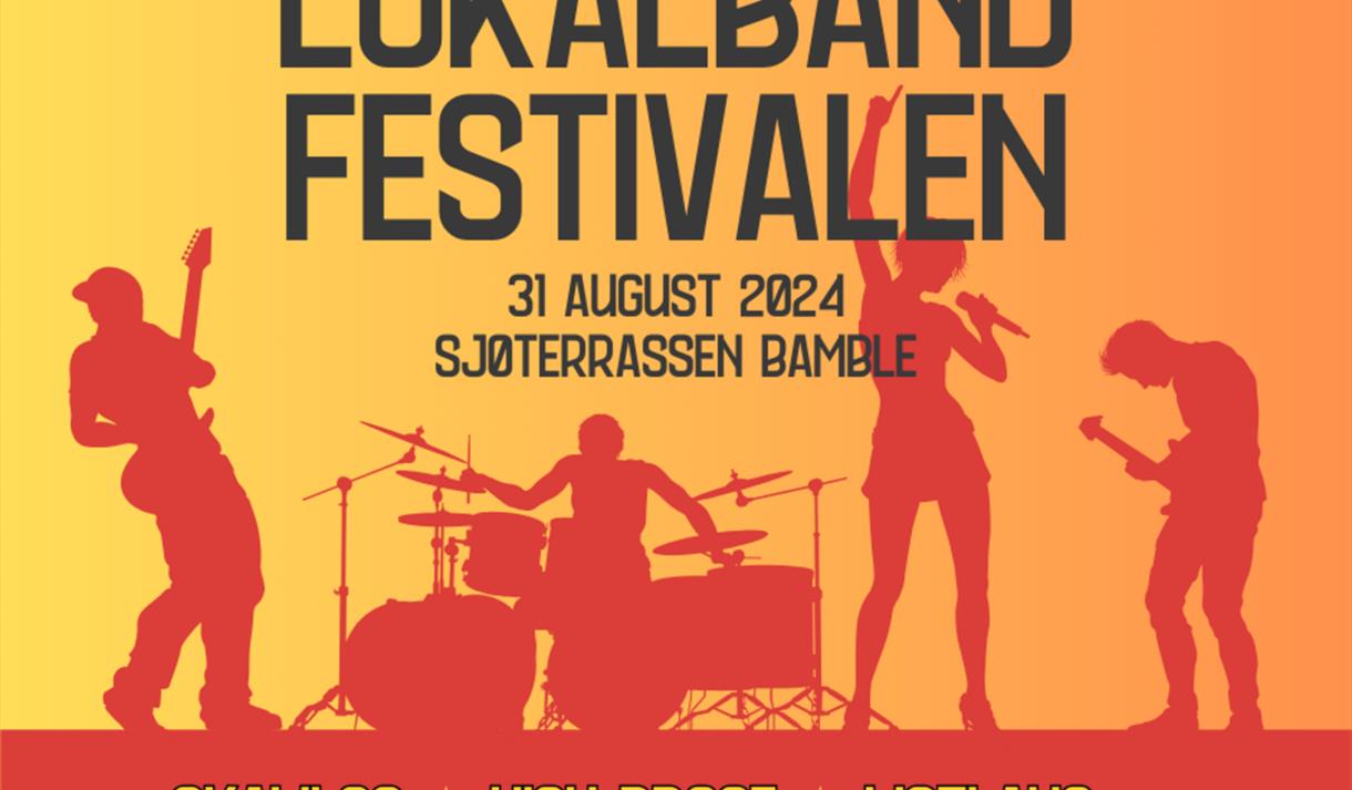 plakat til "Lokalbandfestivalen"