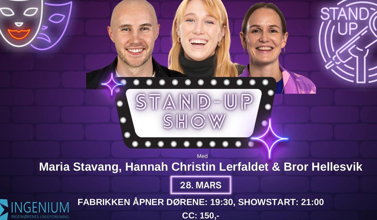 plakat til "Standup-kveld"