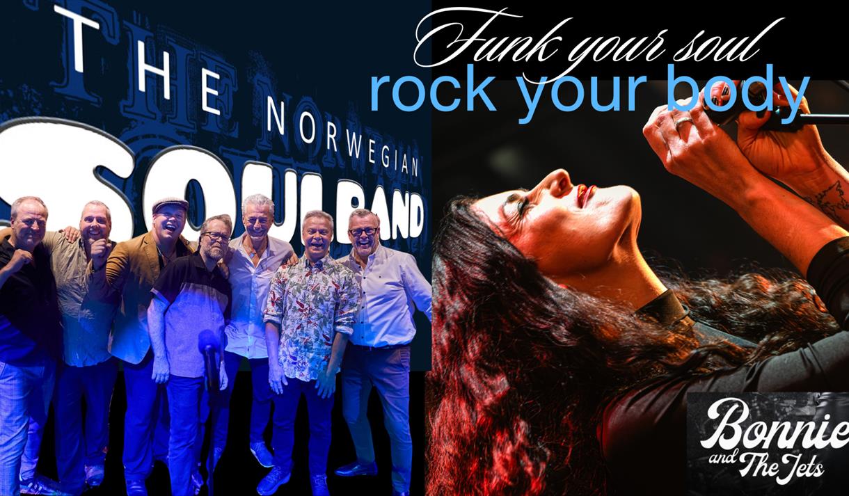 Plakat til "The Norwegian Soulband og Bonnie And The Jets"