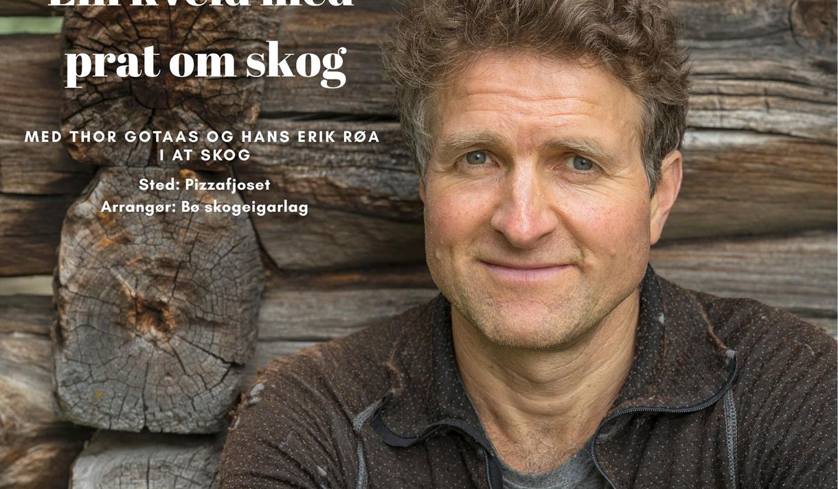 plakat til "en kveld med prat om skog"